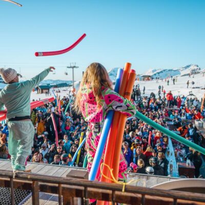 après-ski en themafeesten.<br /><br />Résidence Les Fermes de St. Sorlin is tegen de berg aangelegen