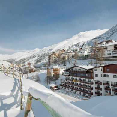 Hotel Madeleine ligt in het centrum van Obergurgl