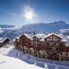 Résidence P&V Premium Les Terrasses d'Eos is een luxe appartementencomplex direct aan de piste in Flaine. De dichtsbijzijnde skilift is 'Grands Vans'. Bij de bouw is veel gebruik gemaakt van hout en natuursteen