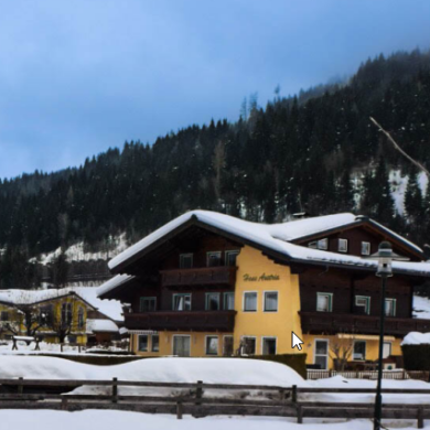 Haus Flachau is gelegen op een rustige locatie in Flachau